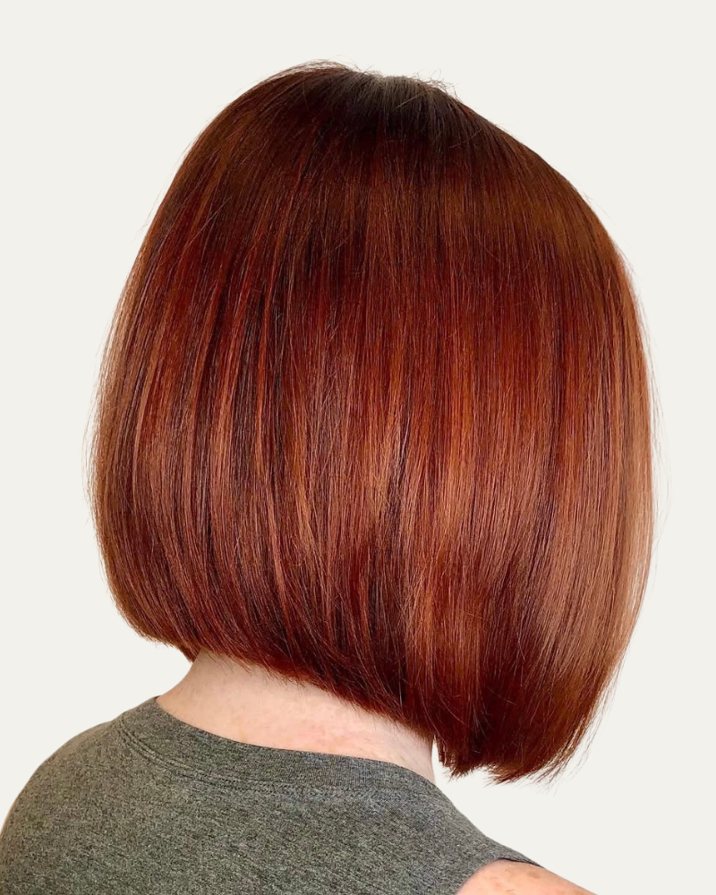 A picture of a stylish haircut, showing clean layers and precise trimming
